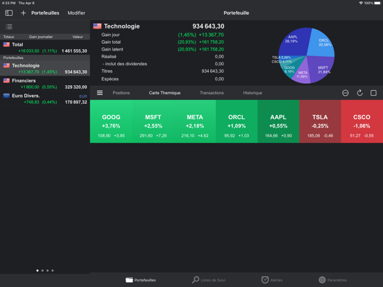 Screenshot #6 pour Portfolio Trader - Actions