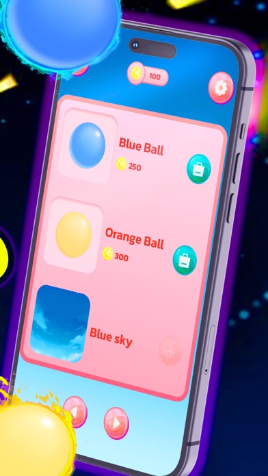 Bounce Pink Ball Game Screenshot