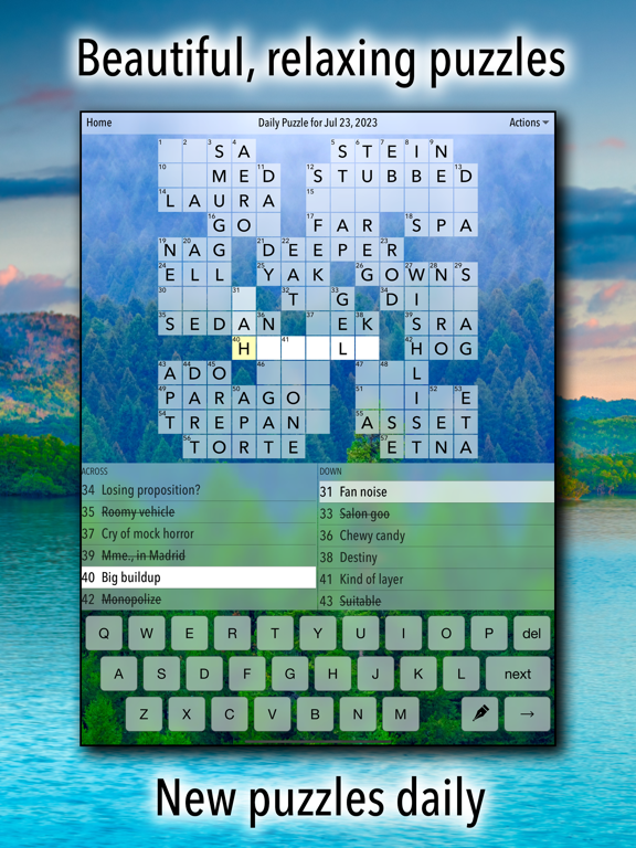Screenshot #1 for Crossword Puzzles!