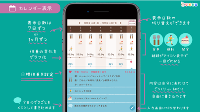 ダイエットカレンダー Screenshot