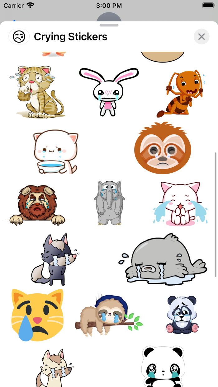 Crying Stickers