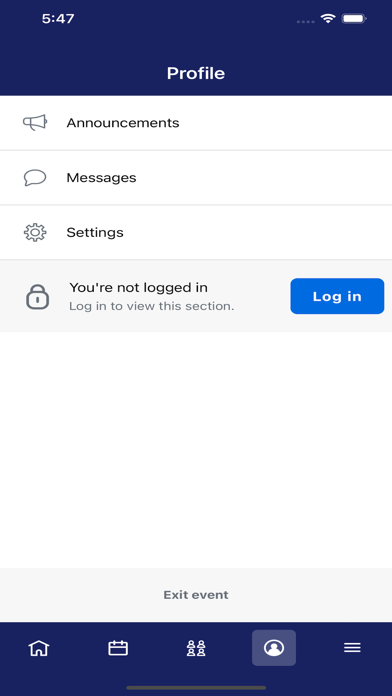 Cengage Events Screenshot