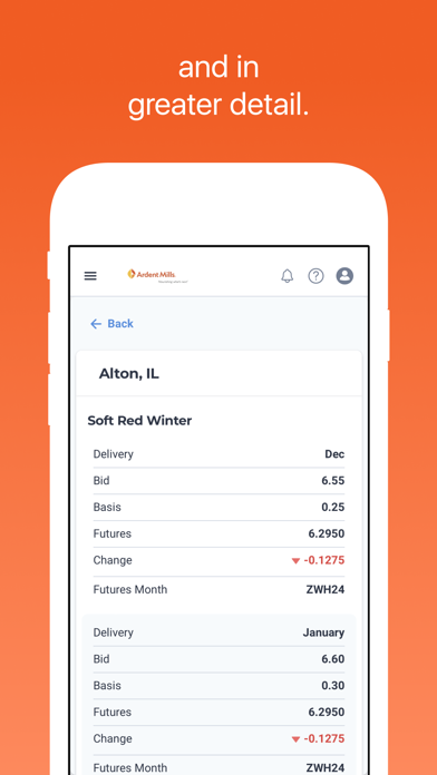 Ardent Mills® US Grain Screenshot