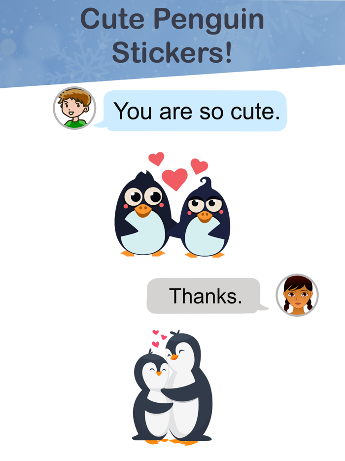 Cute Penguin Stickers.