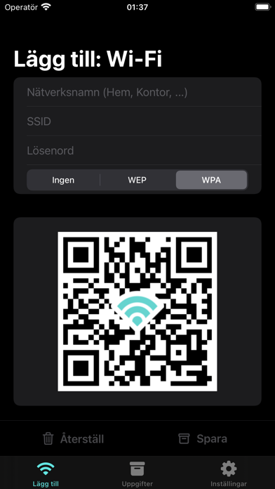 Mitt Wi-Fi med QR-kod