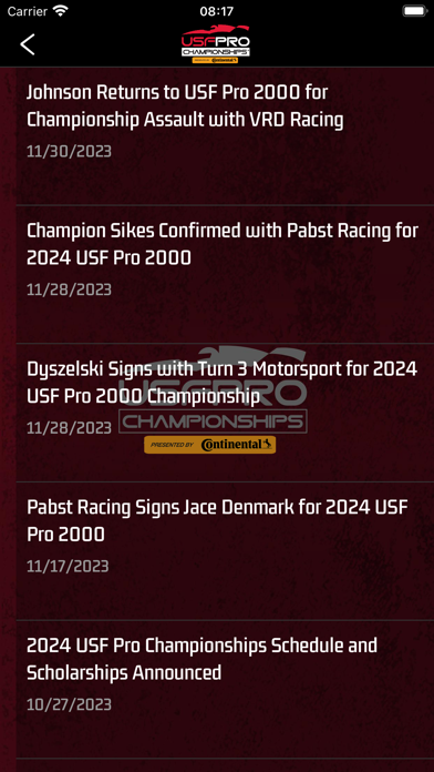 USF Pro Championships Screenshot