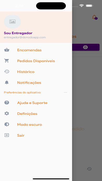PedeAqui Delivery - Entregador Screenshot 2 - AppWisp.com PedeAqui Delivery - Entregador Screenshot 2 - AppWisp.com