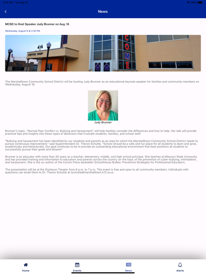 Marshalltown CSD App