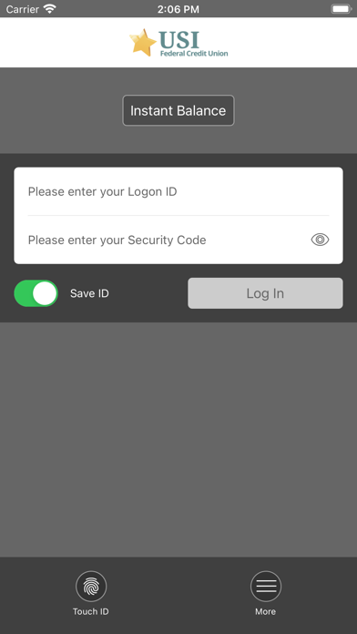 USI Federal Credit Union Screenshot