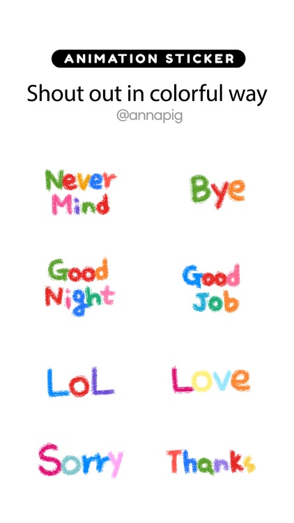 Shout out in colorful way