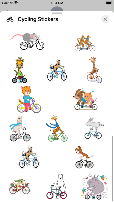 Screenshot #3 pour Cycling Stickers