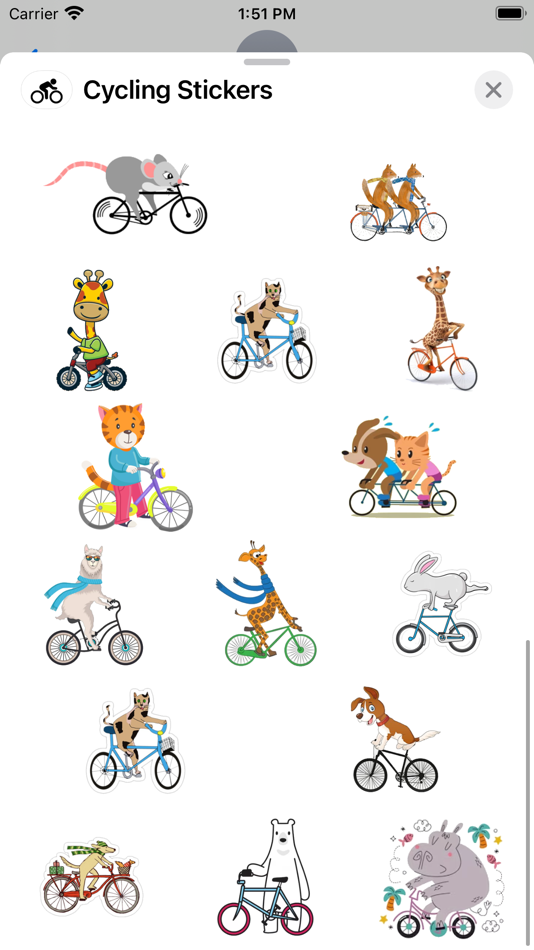 #3. Cycling Stickers (iOS) 由: Paul Scott