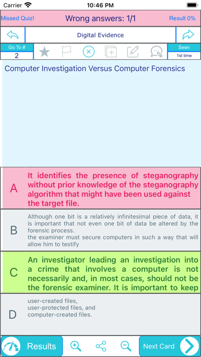 Legal Investigation Procedures Screenshot