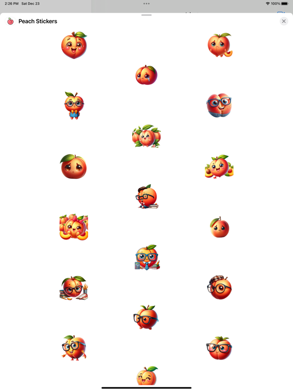 Screenshot #4 pour Peach Stickers