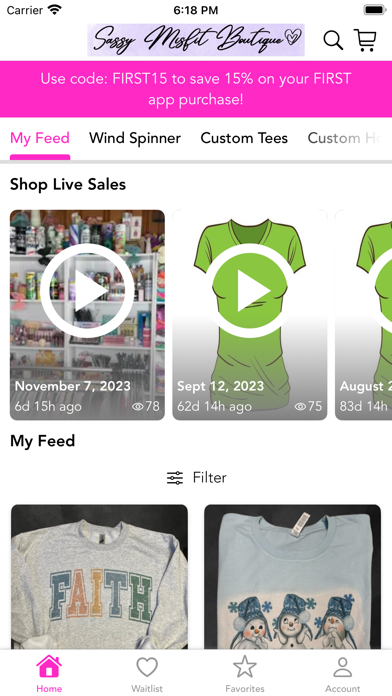 Sassy Misfit Boutique Screenshot
