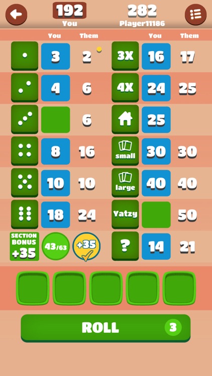 Classic Yatzy Dice Wars