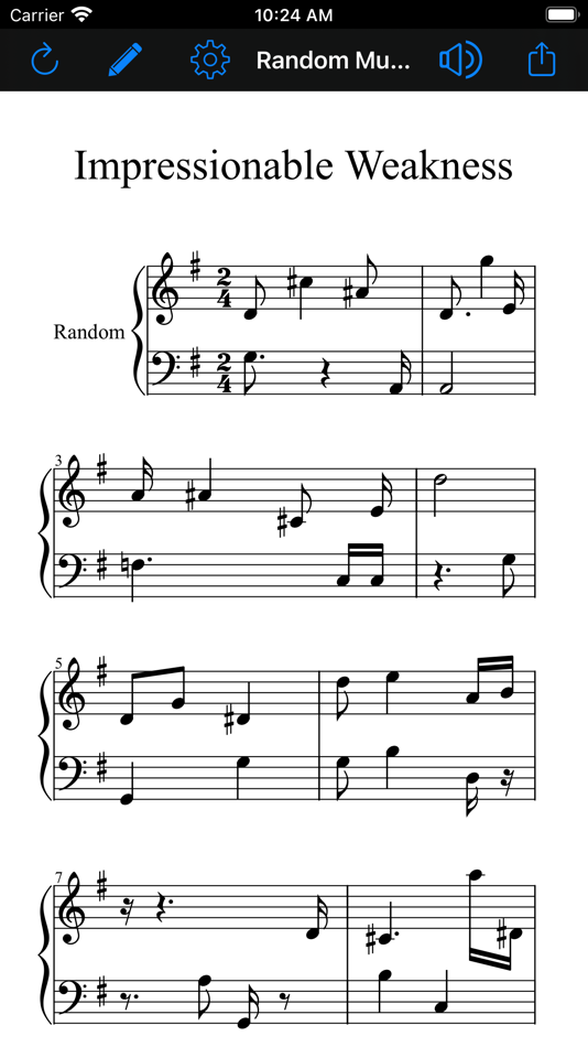 #4. Random Music Sheet (iOS) 由: Ketan Appa