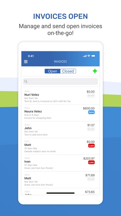 Pool Service Software Screenshot