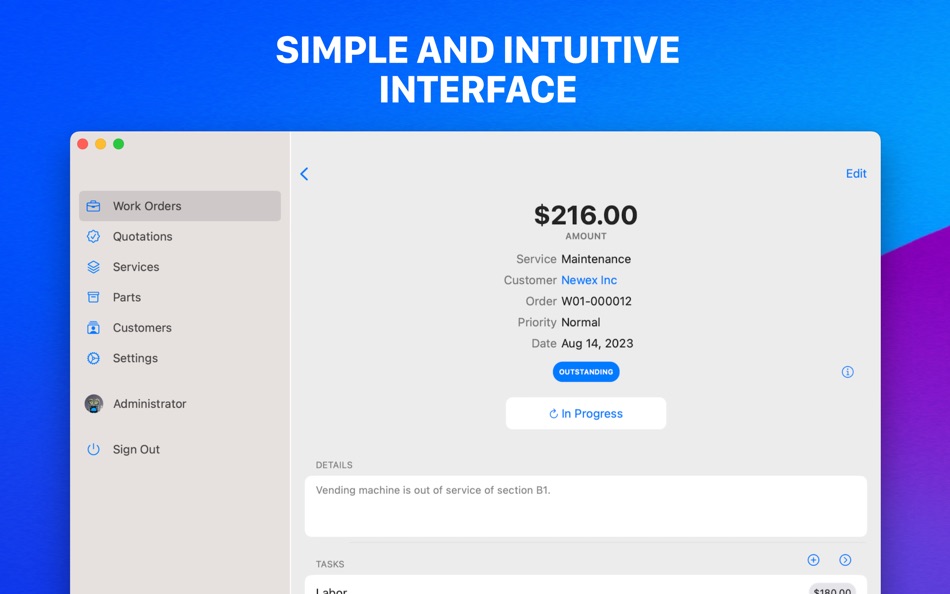 #3. Work Order for Business (macOS) Bởi: Starkode Limited Company