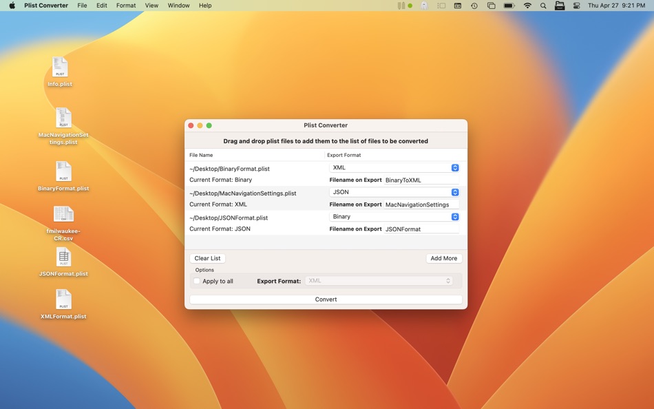 Plist Converter - 2.0.1 - (macOS)