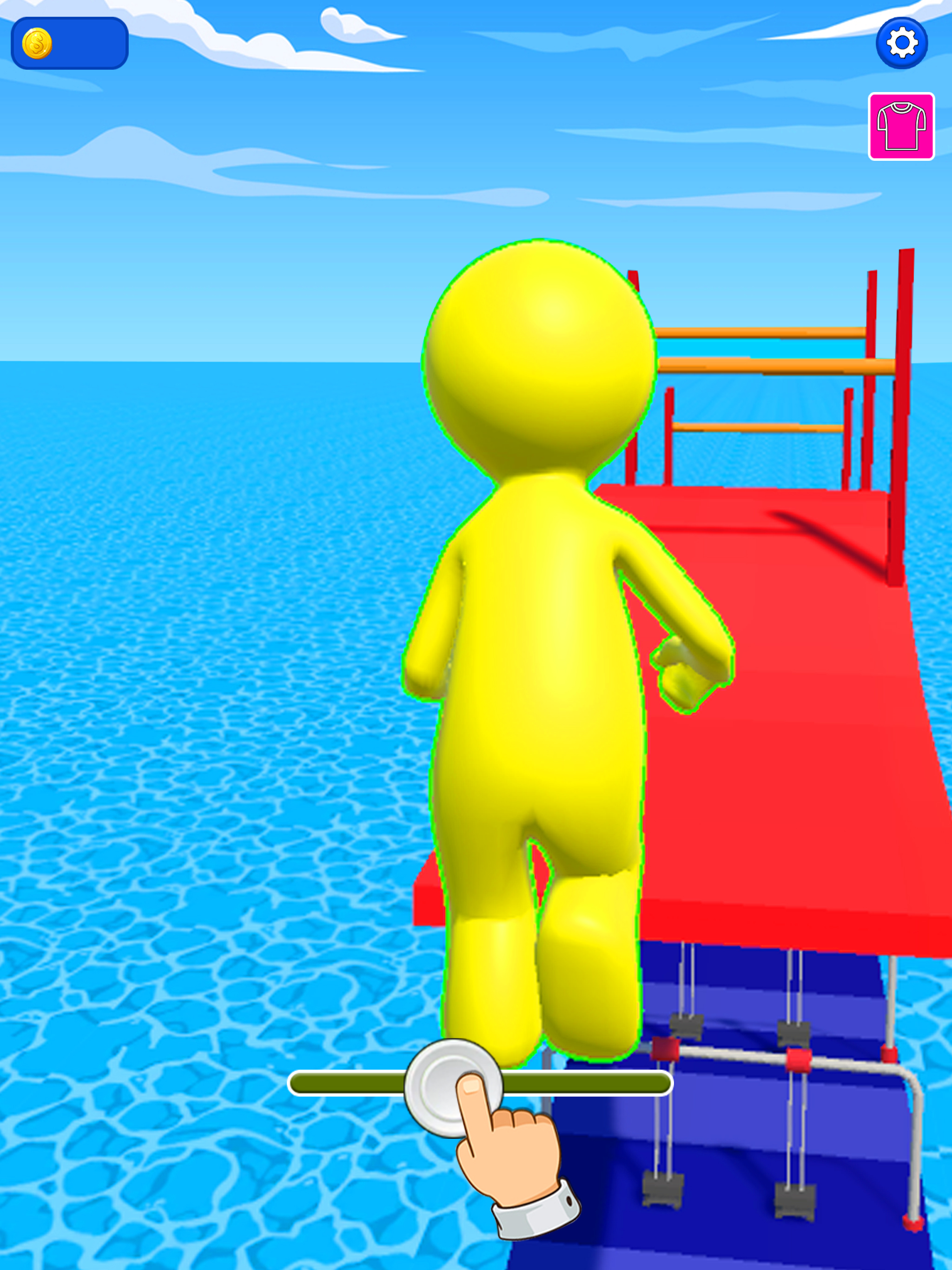 Scale Man Running Rush