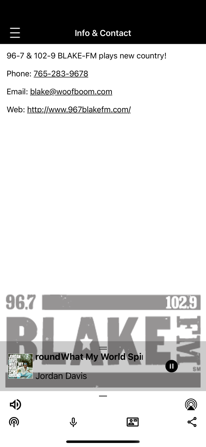 96-7 and 102-9 BLAKE-FM