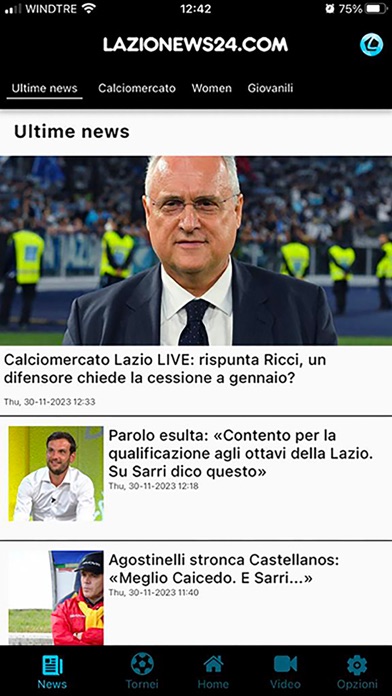 Lazionews24 Screenshot
