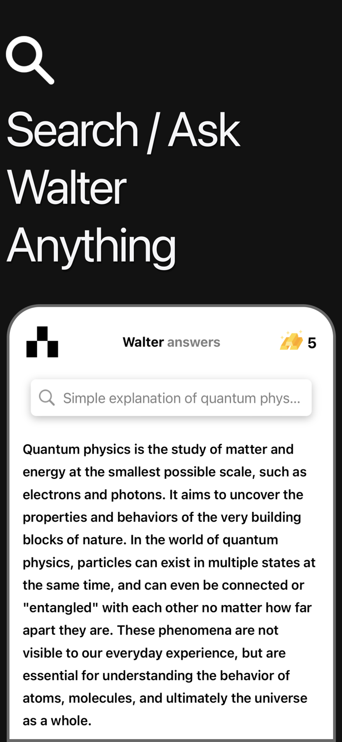WalterAI Search-Ask Anything