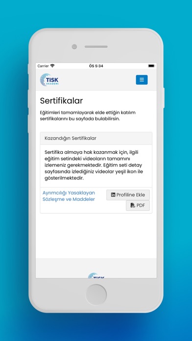 TİSK Akademi Screenshot