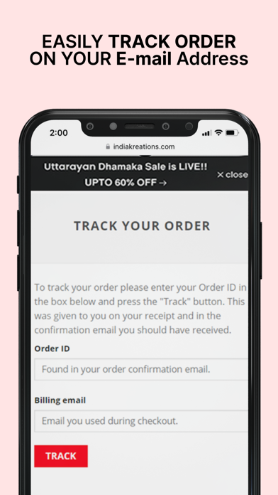 Indiakreations - Shopping App Screenshot