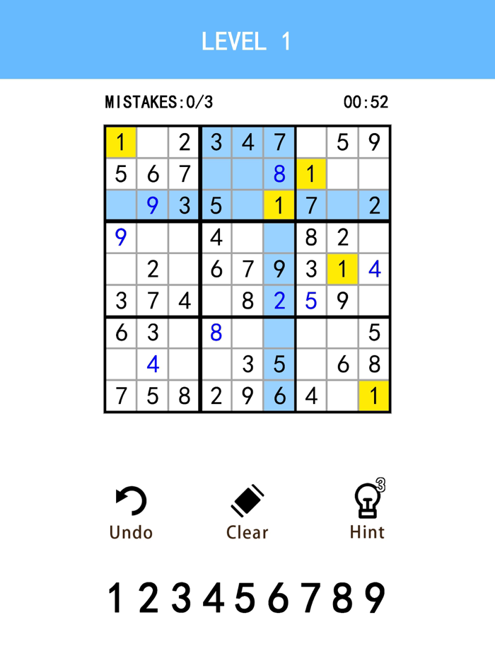 Sudoku Pure Version Brain Game