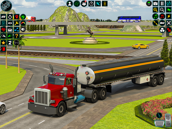 Euro Oil Tanker Transporter 3D
