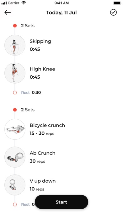 Priority1 Fitness Screenshot