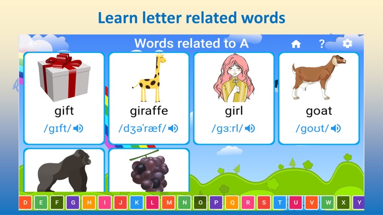Easy English Alphabet Chart screenshot-3