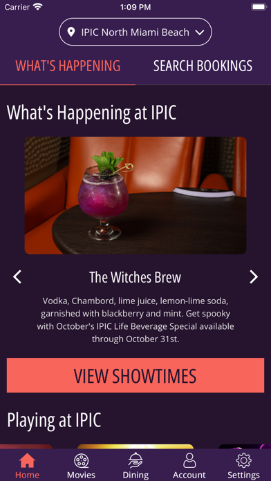 IPIC Theaters Screenshot