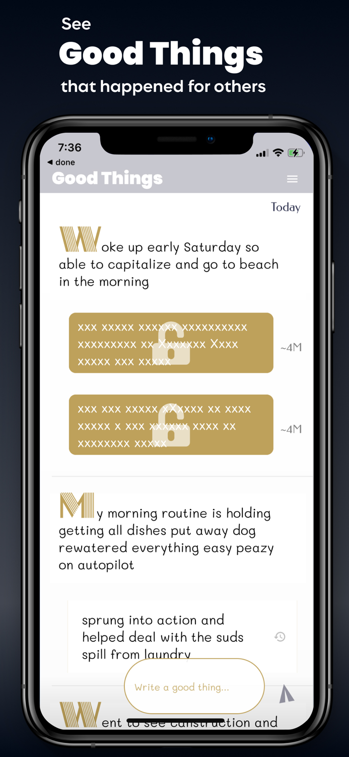 One Good Thing - share good