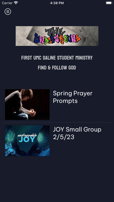 Underground Student Ministry Screenshot