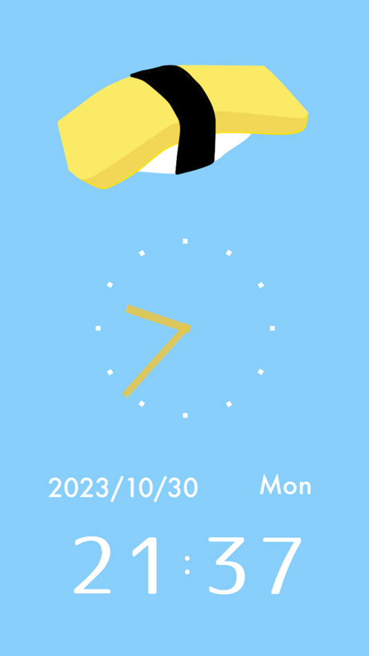 #1. Yummy Sushi Clock (iOS) 由: Mihoko Araki