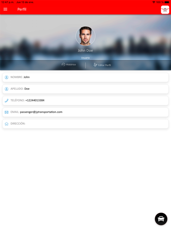 Taxi J&Y Transportation iPad screenshot 2 - Travel app