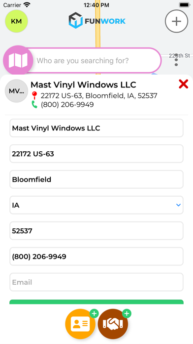 FunWork Sales Tool Screenshot