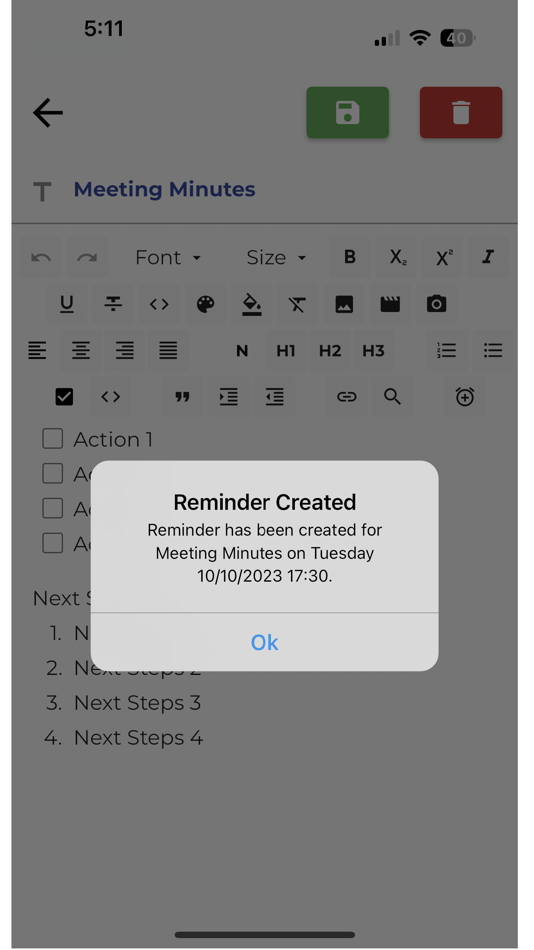 #5. Executive Notes (iOS) Av: Digi Novate