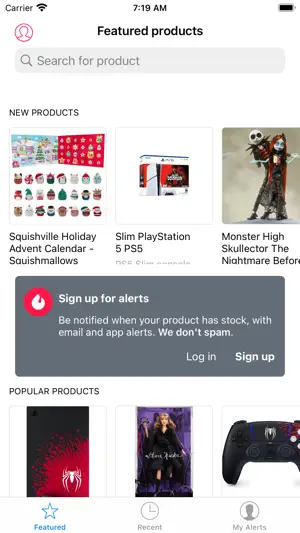 HotStock - in-stock alerts screenshot 1