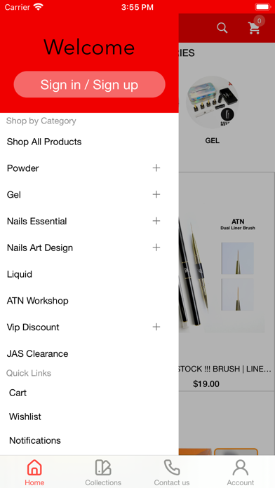 ATN Nail Supply Screenshot