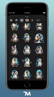 polar penguin stickers iphone screenshot 3