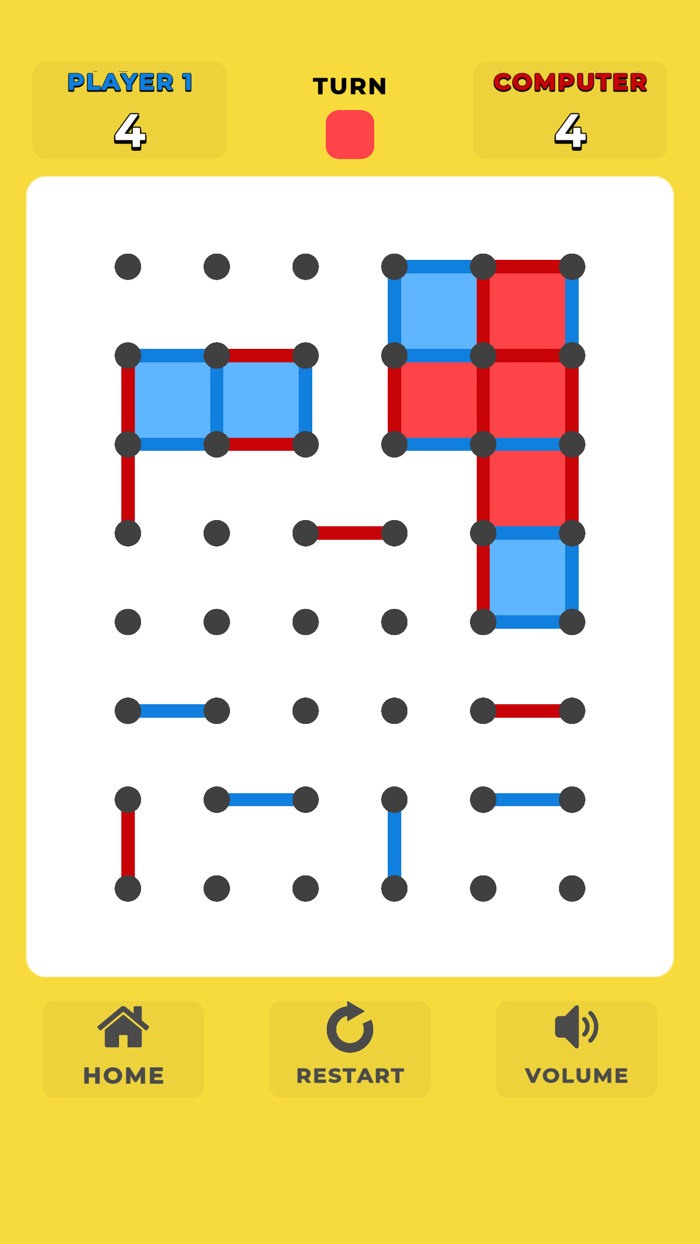 Dots and Boxes Dot Game