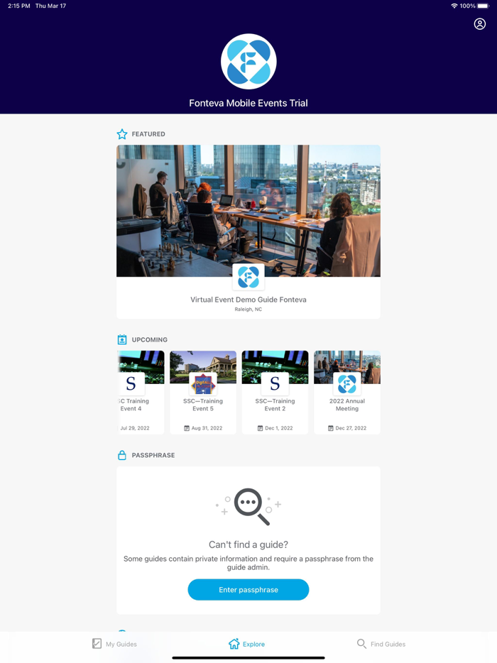 Fonteva Mobile Events Trial