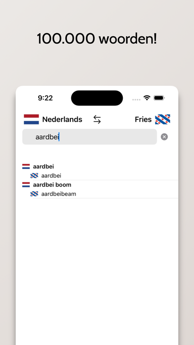 Fries-Nederlands woordenboek Screenshot