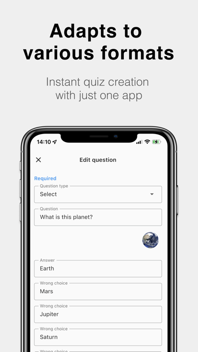 TestMaker: make your own quiz Screenshot