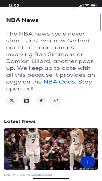 BetUS NBA Screenshot