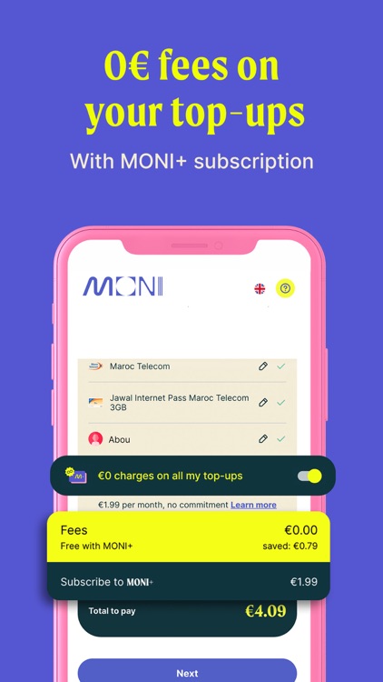 MONI | Mobile & Prepaid topups screenshot-3